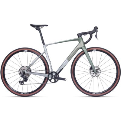 Superior XR 9.5 GR 2026 – groen-grijze gravelbike, zijaanzicht